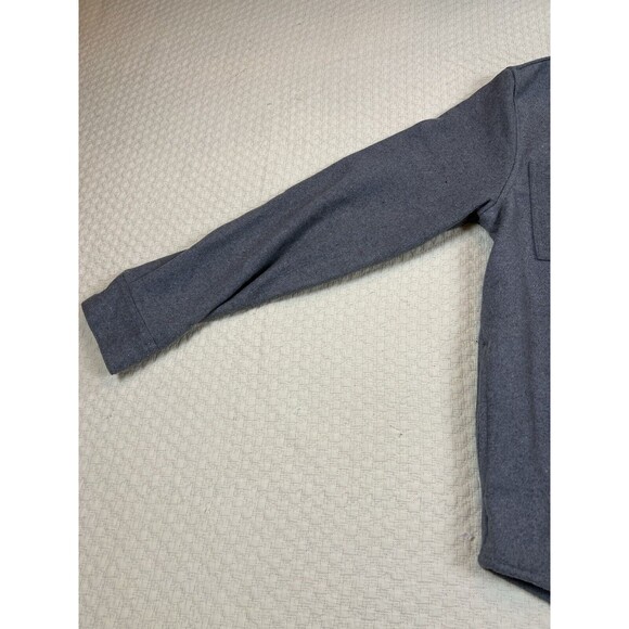Onia Brushed Flannel Shirt Essential Heavy-Weight Overshirt | Gray | Mens Medium - Picture 4 of 13